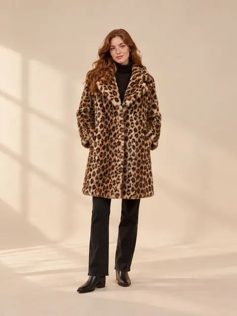 Leopard Print Coat